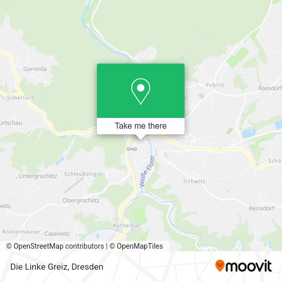 Карта Die Linke Greiz