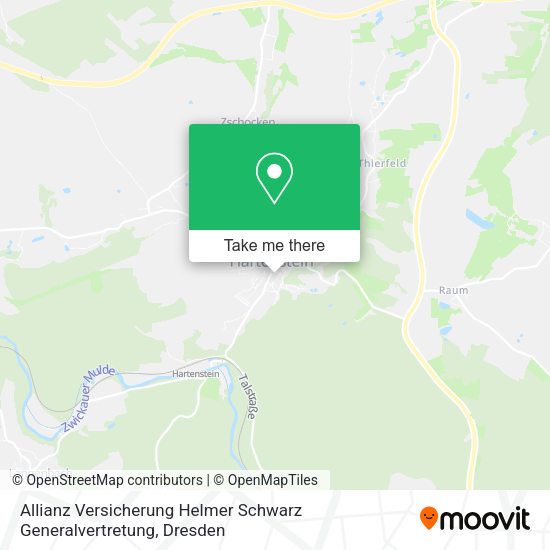 Карта Allianz Versicherung Helmer Schwarz Generalvertretung