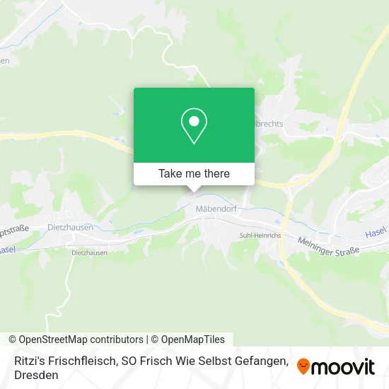 Карта Ritzi's Frischfleisch, SO Frisch Wie Selbst Gefangen