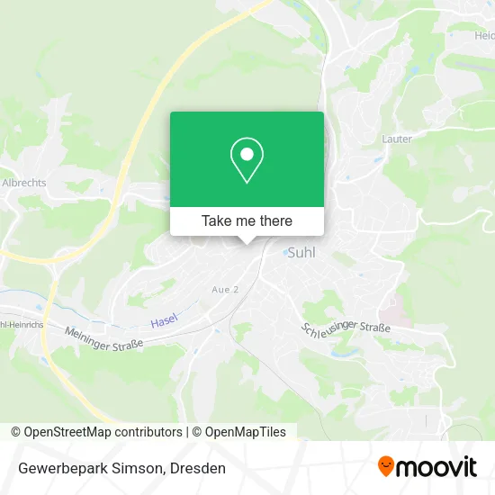 Карта Gewerbepark Simson