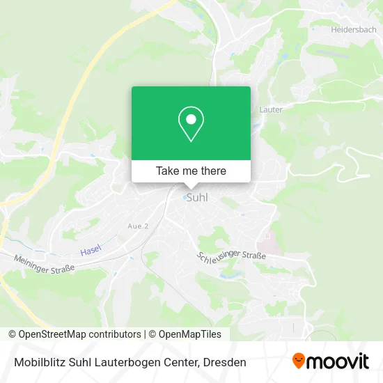 Карта Mobilblitz Suhl Lauterbogen Center