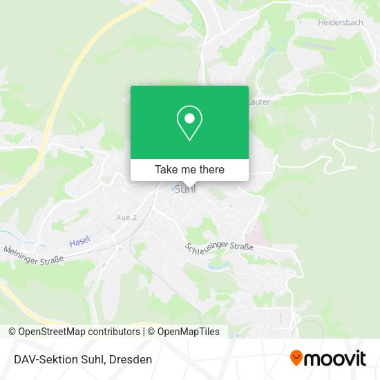 Карта DAV-Sektion Suhl