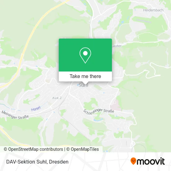 Карта DAV-Sektion Suhl