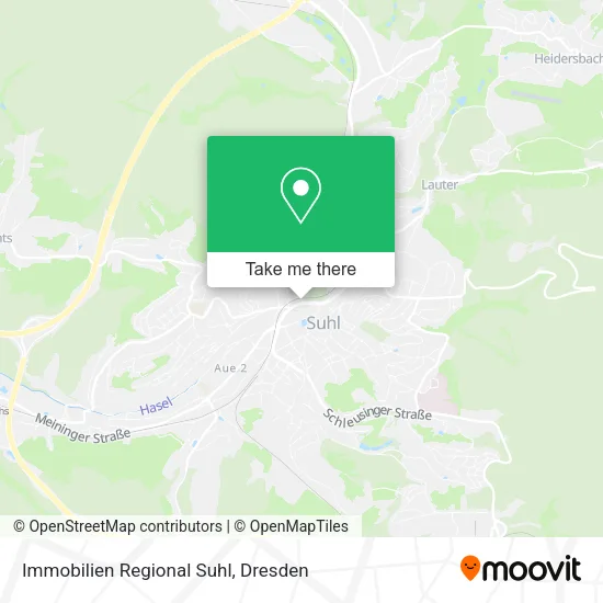 Карта Immobilien Regional Suhl