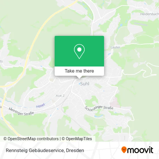 Карта Rennsteig Gebäudeservice