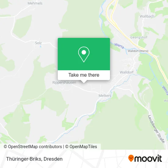 Карта Thüringer-Briks