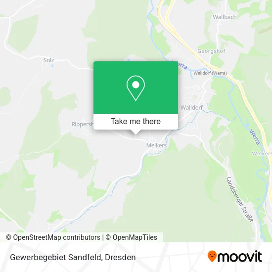 Карта Gewerbegebiet Sandfeld