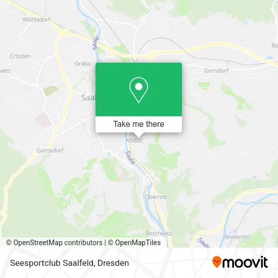 Карта Seesportclub Saalfeld
