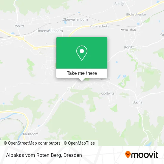 Карта Alpakas vom Roten Berg