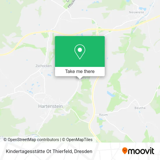 Карта Kindertagesstätte Ot Thierfeld