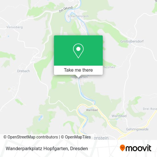 Карта Wanderparkplatz Hopfgarten