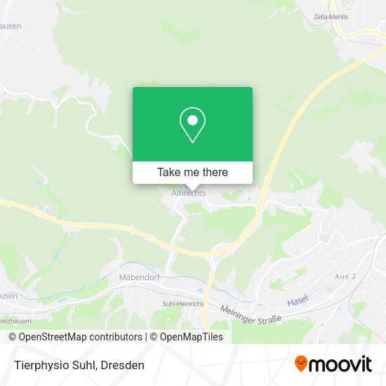 Карта Tierphysio Suhl