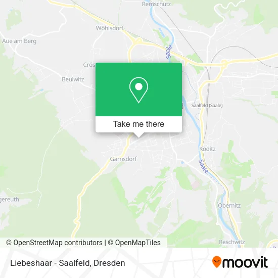 Карта Liebeshaar - Saalfeld