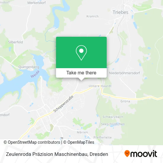 Карта Zeulenroda Präzision Maschinenbau