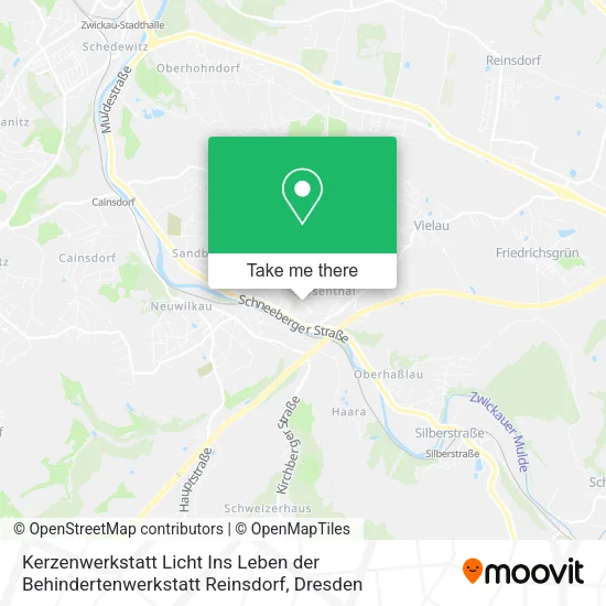 Карта Kerzenwerkstatt Licht Ins Leben der Behindertenwerkstatt Reinsdorf