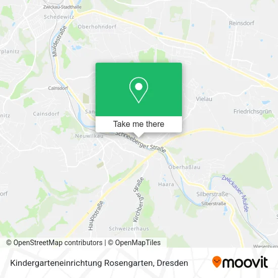 Карта Kindergarteneinrichtung Rosengarten