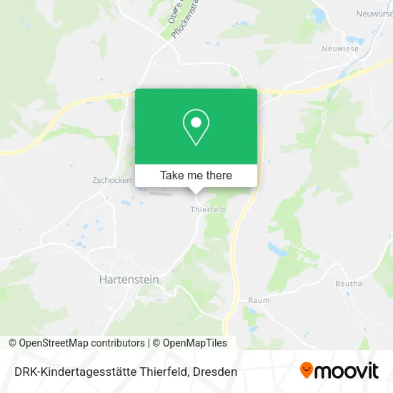 Карта DRK-Kindertagesstätte Thierfeld