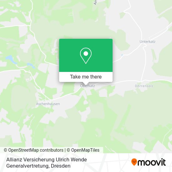 Карта Allianz Versicherung Ulrich Wende Generalvertretung