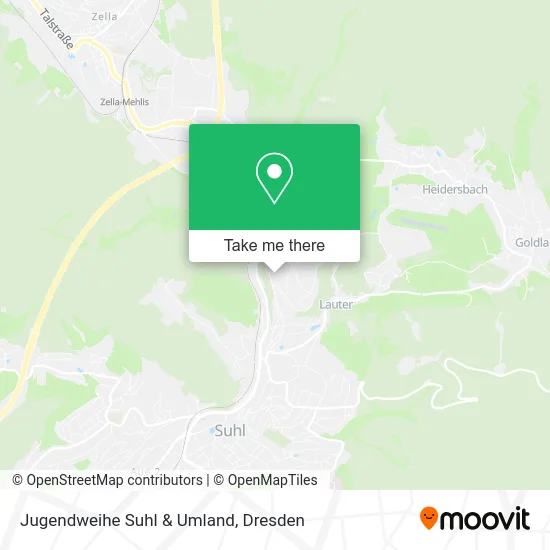 Карта Jugendweihe Suhl & Umland