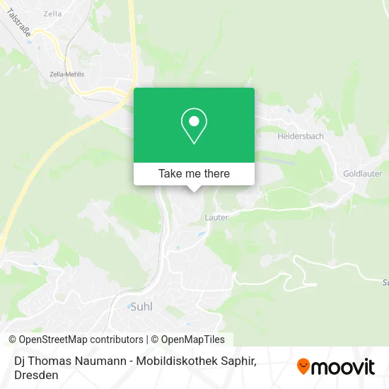 Карта Dj Thomas Naumann - Mobildiskothek Saphir