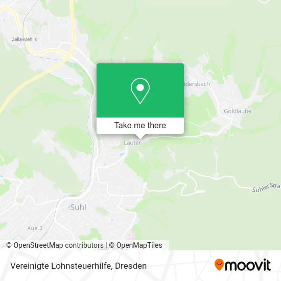 Карта Vereinigte Lohnsteuerhilfe