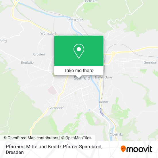 Карта Pfarramt Mitte und Köditz Pfarrer Sparsbrod