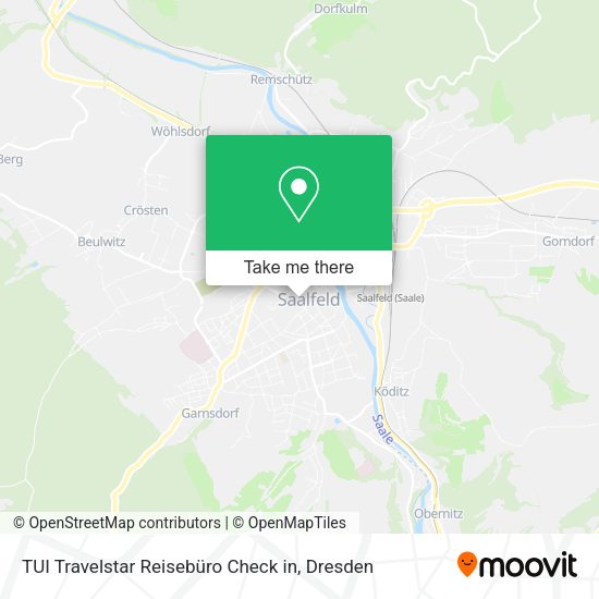 Карта TUI Travelstar Reisebüro Check in