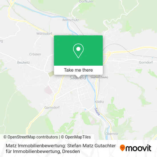 Карта Matz Immobilienbewertung: Stefan Matz Gutachter für Immobilienbewertung
