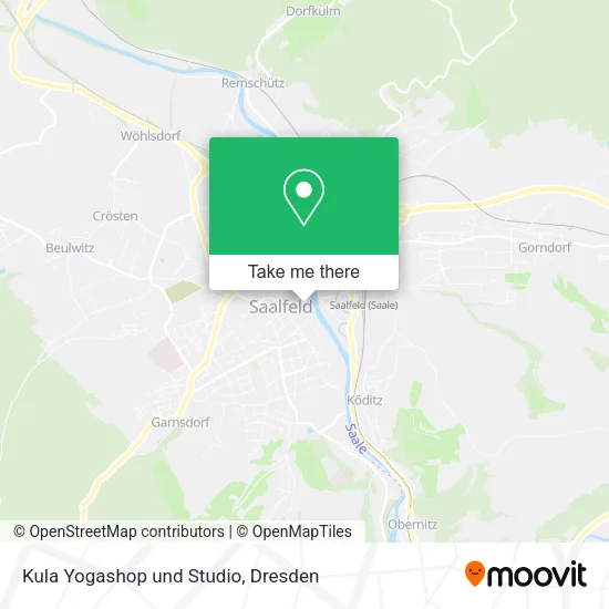 Карта Kula Yogashop und Studio
