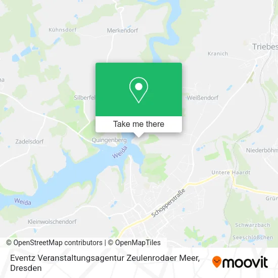 Карта Eventz Veranstaltungsagentur Zeulenrodaer Meer