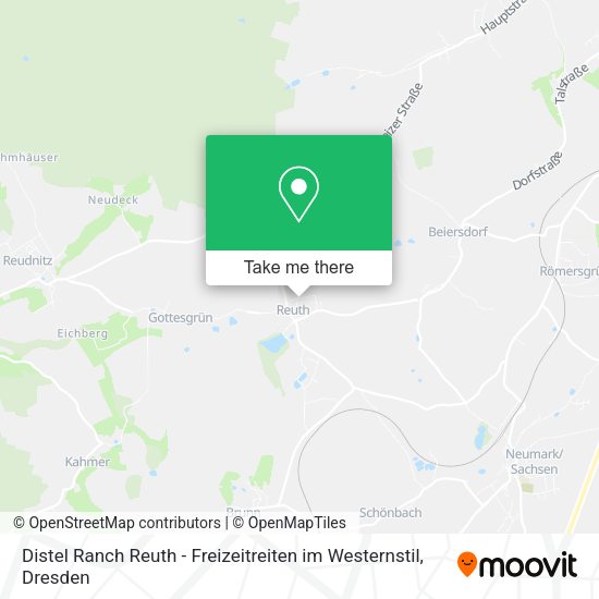 Карта Distel Ranch Reuth - Freizeitreiten im Westernstil