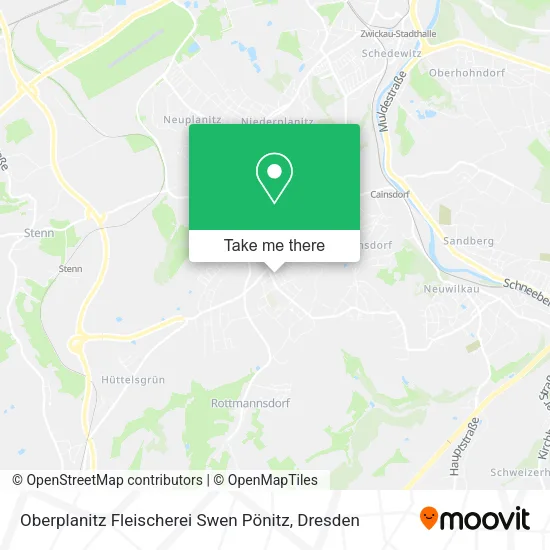 Карта Oberplanitz Fleischerei Swen Pönitz
