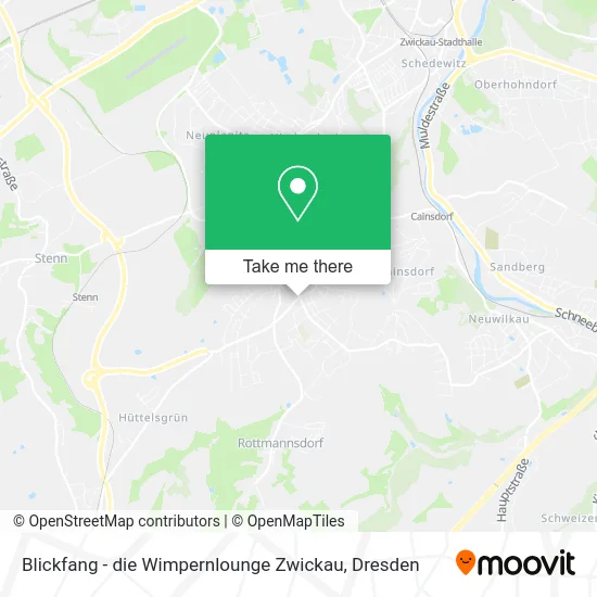 Карта Blickfang - die Wimpernlounge Zwickau