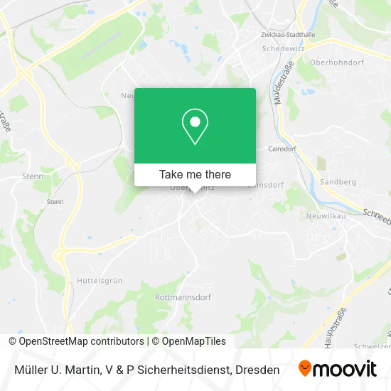 Карта Müller U. Martin, V & P Sicherheitsdienst