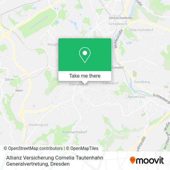 Карта Allianz Versicherung Cornelia Tautenhahn Generalvertretung