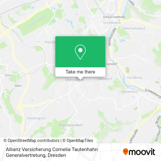 Карта Allianz Versicherung Cornelia Tautenhahn Generalvertretung