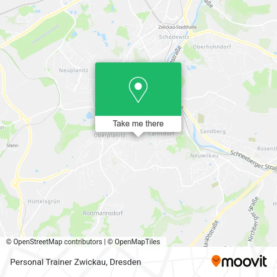 Карта Personal Trainer Zwickau