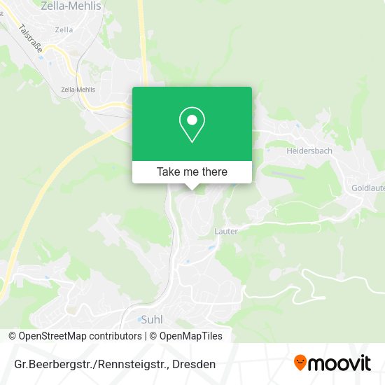 Карта Gr.Beerbergstr./Rennsteigstr.