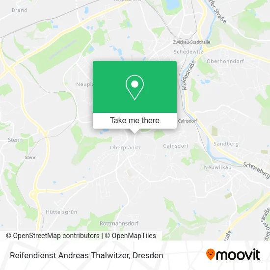 Карта Reifendienst Andreas Thalwitzer