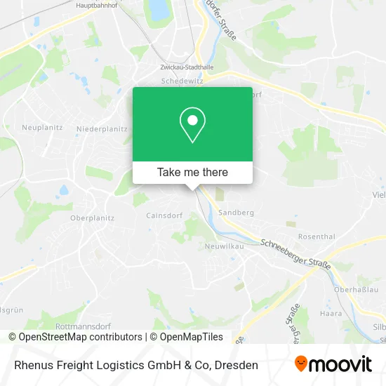 Карта Rhenus Freight Logistics GmbH & Co