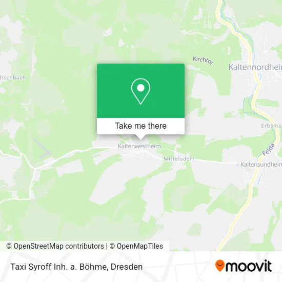 Карта Taxi Syroff Inh. a. Böhme