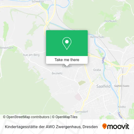 Карта Kindertagesstätte der AWO Zwergenhaus