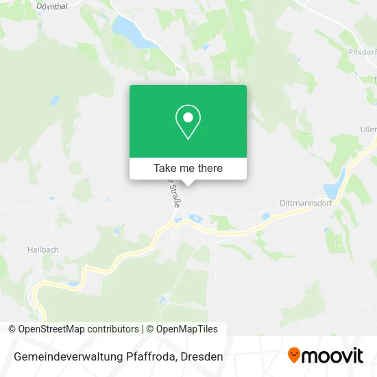 Карта Gemeindeverwaltung Pfaffroda