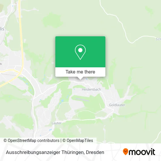 Карта Ausschreibungsanzeiger Thüringen