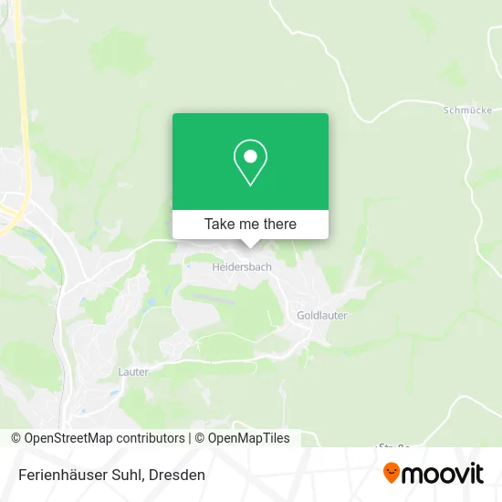 Карта Ferienhäuser Suhl