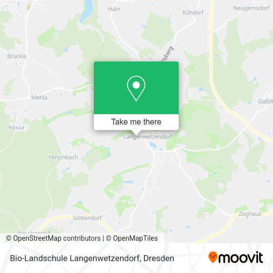 Карта Bio-Landschule Langenwetzendorf