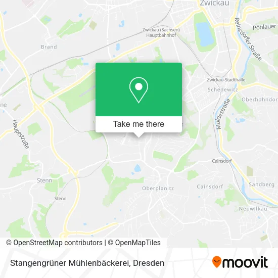 Карта Stangengrüner Mühlenbäckerei