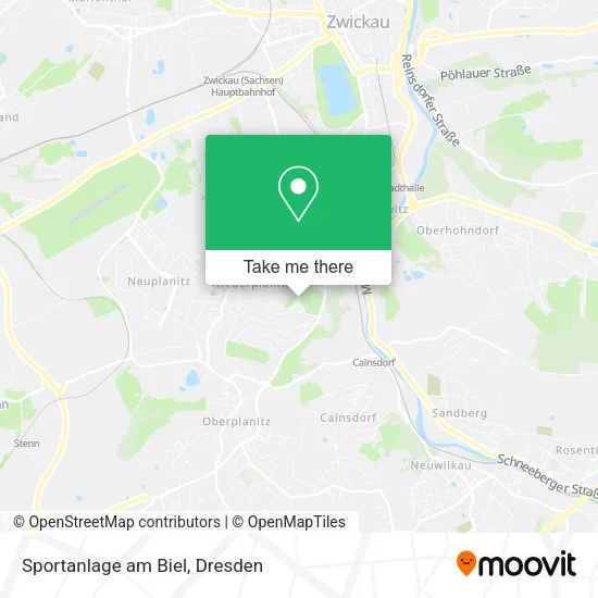 Карта Sportanlage am Biel