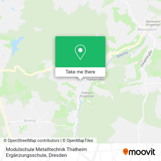 Карта Modulschule Metalltechnik Thalheim Ergänzungsschule