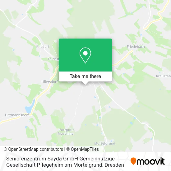 Seniorenzentrum Sayda GmbH Gemeinnützige Gesellschaft Pflegeheim,am Mortelgrund map